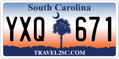 SC license plate YXQ671