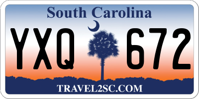 SC license plate YXQ672