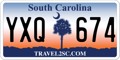 SC license plate YXQ674