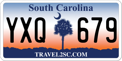 SC license plate YXQ679