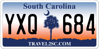SC license plate YXQ684