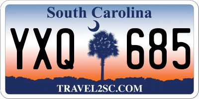 SC license plate YXQ685