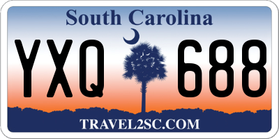 SC license plate YXQ688
