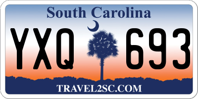 SC license plate YXQ693
