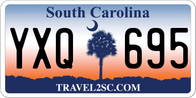 SC license plate YXQ695