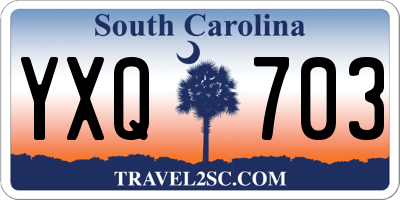 SC license plate YXQ703