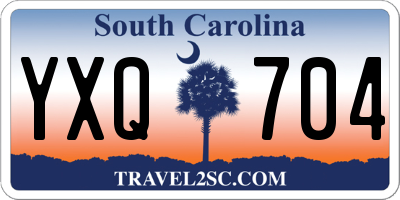SC license plate YXQ704