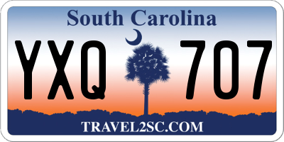 SC license plate YXQ707