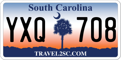 SC license plate YXQ708
