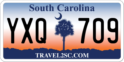 SC license plate YXQ709
