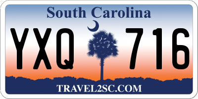 SC license plate YXQ716