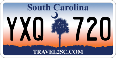 SC license plate YXQ720