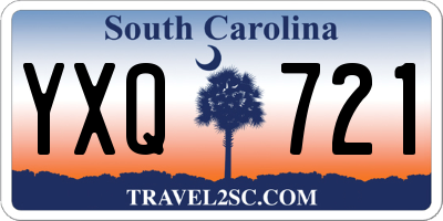 SC license plate YXQ721