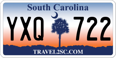SC license plate YXQ722