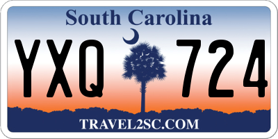 SC license plate YXQ724