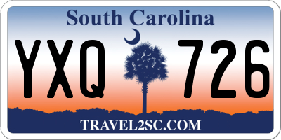 SC license plate YXQ726