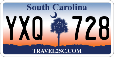 SC license plate YXQ728