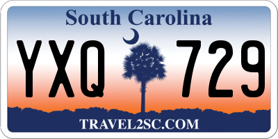 SC license plate YXQ729