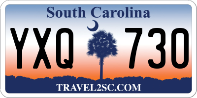 SC license plate YXQ730