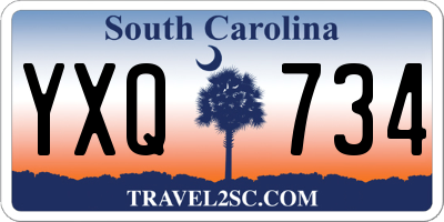 SC license plate YXQ734