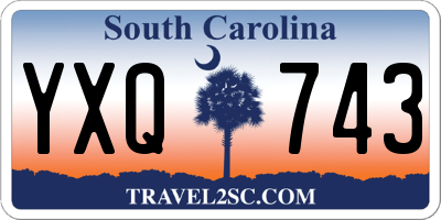 SC license plate YXQ743