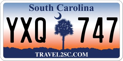 SC license plate YXQ747