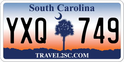 SC license plate YXQ749