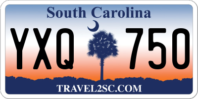 SC license plate YXQ750
