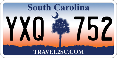 SC license plate YXQ752