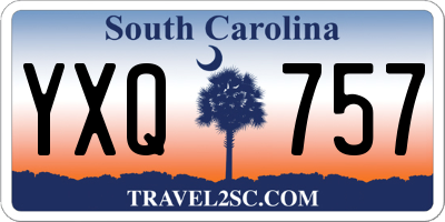 SC license plate YXQ757
