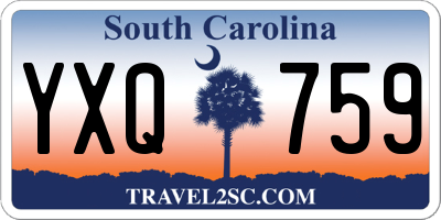 SC license plate YXQ759