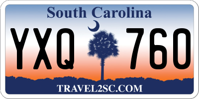 SC license plate YXQ760