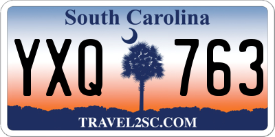 SC license plate YXQ763