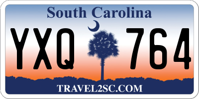 SC license plate YXQ764