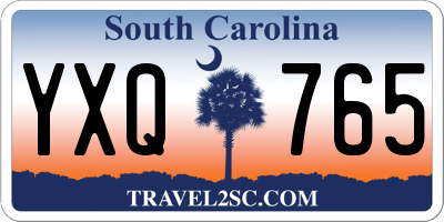 SC license plate YXQ765