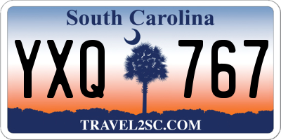 SC license plate YXQ767