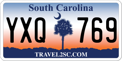 SC license plate YXQ769