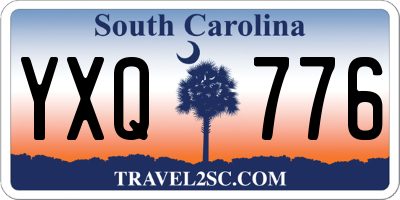 SC license plate YXQ776