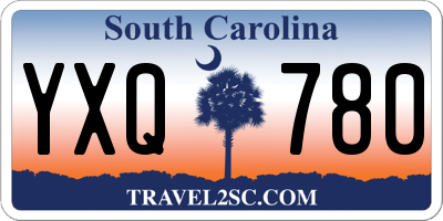 SC license plate YXQ780