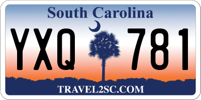 SC license plate YXQ781