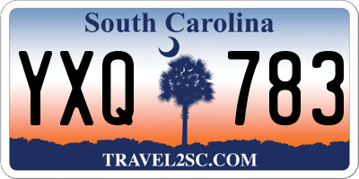 SC license plate YXQ783