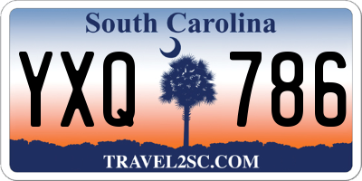 SC license plate YXQ786