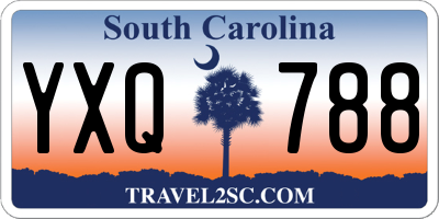 SC license plate YXQ788