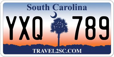 SC license plate YXQ789