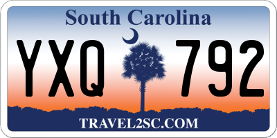 SC license plate YXQ792