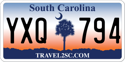 SC license plate YXQ794