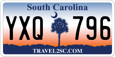 SC license plate YXQ796