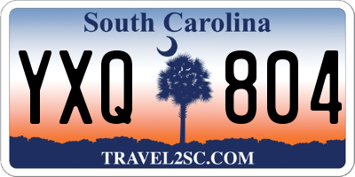 SC license plate YXQ804
