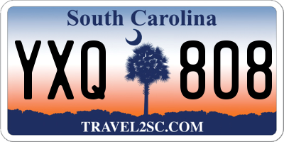 SC license plate YXQ808