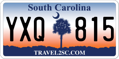 SC license plate YXQ815